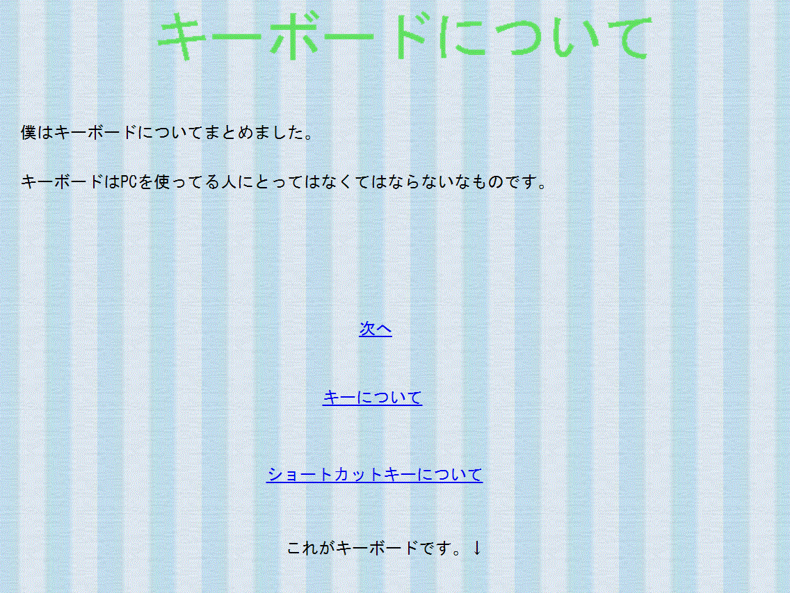 キーボードについて