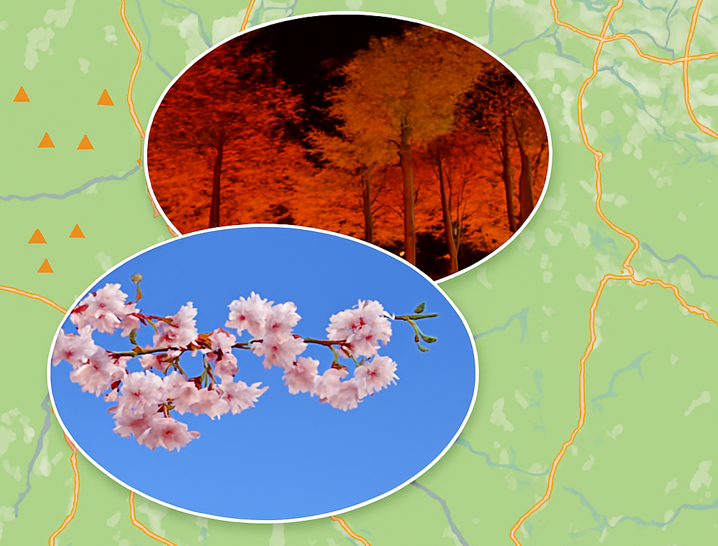 地図で見る祭りたち